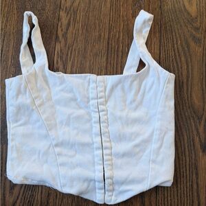 White Women's corset Top